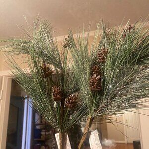 glitter pine decorations 🎍